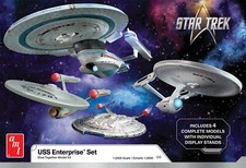 AMT Star Trek U.S.S. Enterprise Four-Ship Set 1:2500 Scale Model Kit