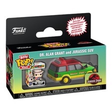 Funko Bitty Pop Ride Jurassic Park Jurassic SUV with Dr Grant Vinyl Model Kit