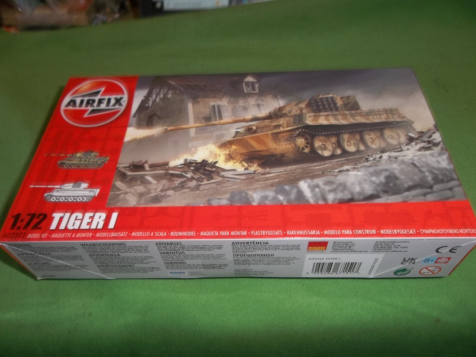 Airfix A02342 Tiger 1 Plastic Tank – 1:72 Scale Beginner Model Kit