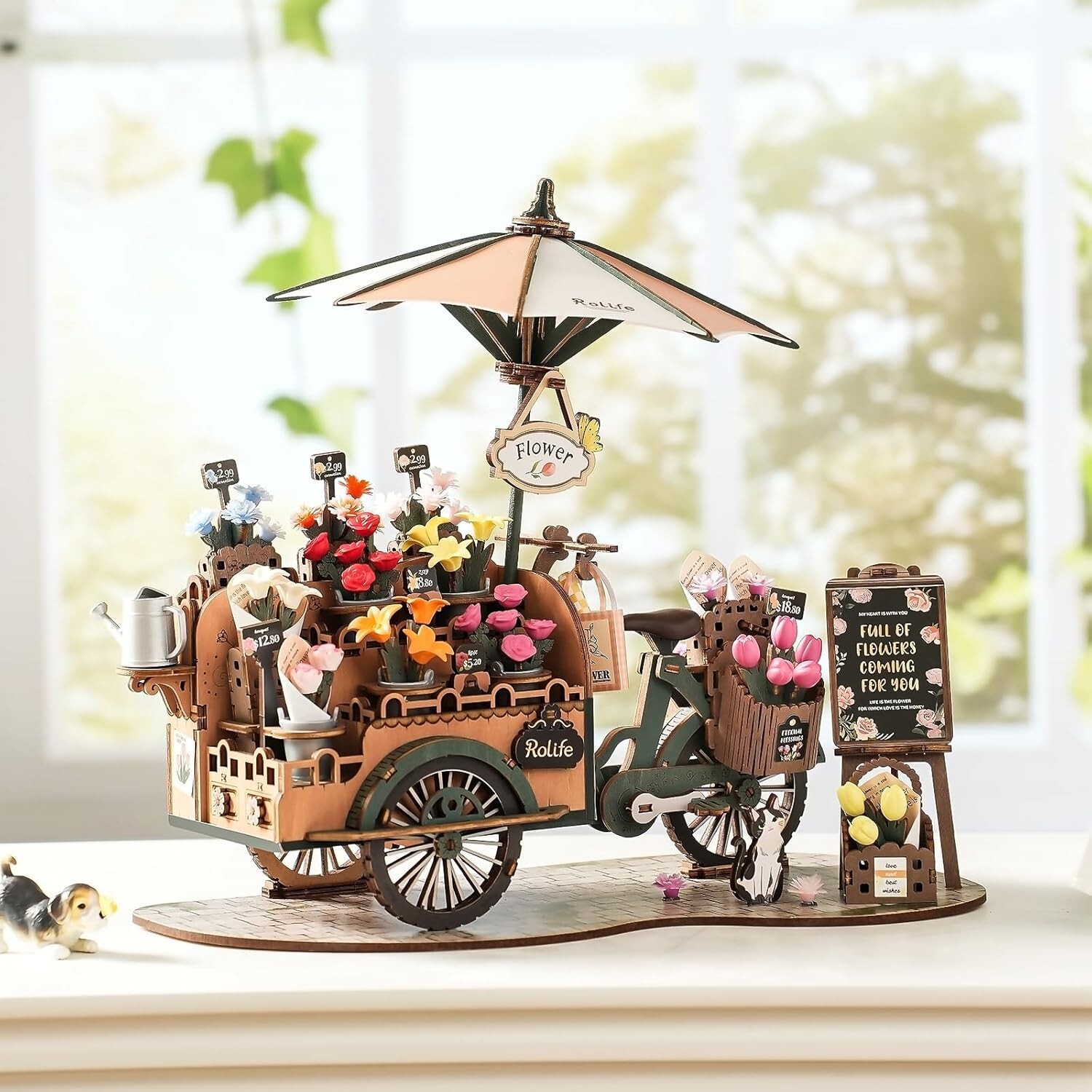 Rolife Blossom Cart 3D Puzzle