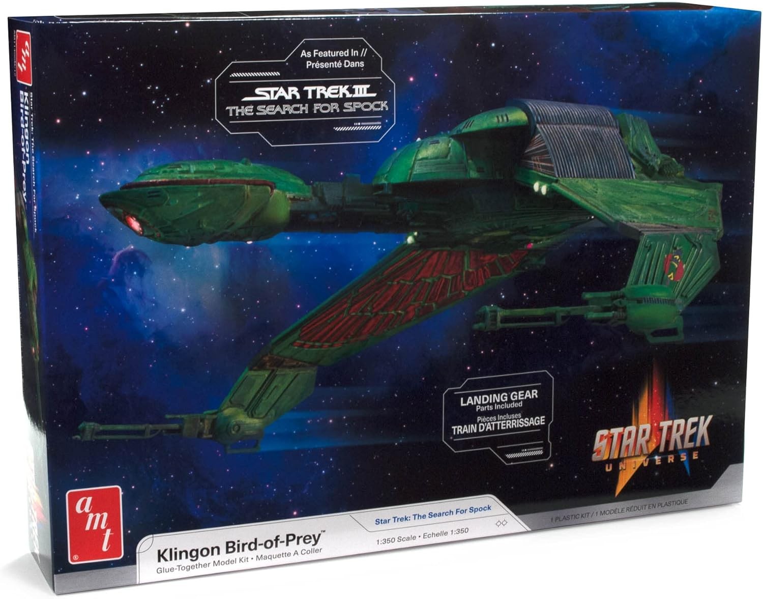 AMT Star Trek Klingon Bird-of-Prey (Search for Spock) 1:350 Scale Model Kit