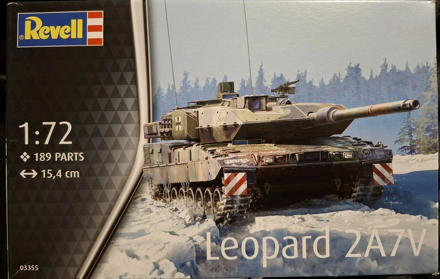 Revell 03355 Leopard 2A7V Tank 1:72 Scale Unbuilt Unpainted Plastic Model Kit