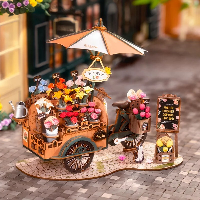 Rolife Blossom Cart 3D Puzzle