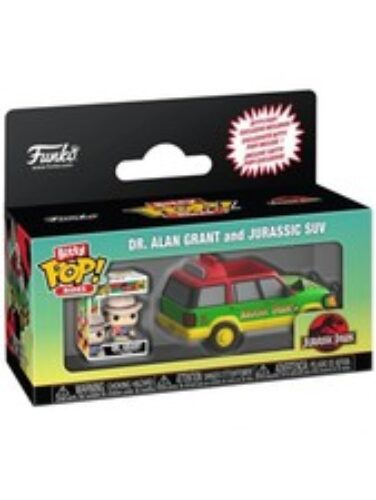 Funko Bitty Pop Ride Jurassic Park Jurassic SUV with Dr Grant Vinyl Model Kit