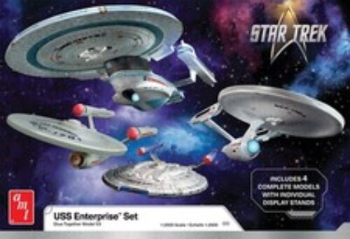 AMT Star Trek U.S.S. Enterprise Four-Ship Set 1:2500 Scale Model Kit
